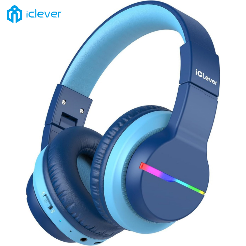 Wired Earphone Lightning - iClever BTH12, auriculares Bluetooth para niños,