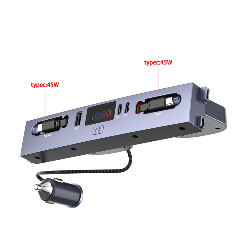 Usb Hub Type C - Cargador de coche multi-puerto, adaptador de
