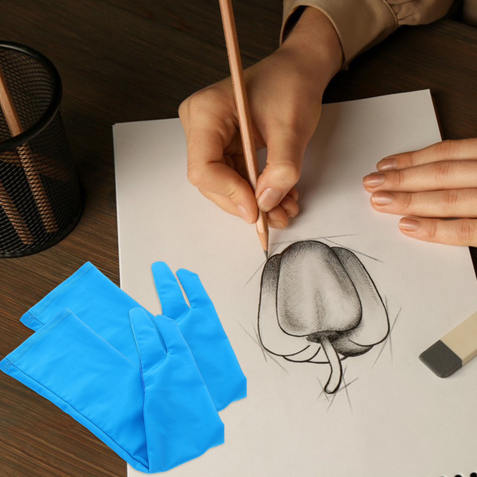 1 par de guantes de dibujo con - Drawing Glove Artist reseña y precio